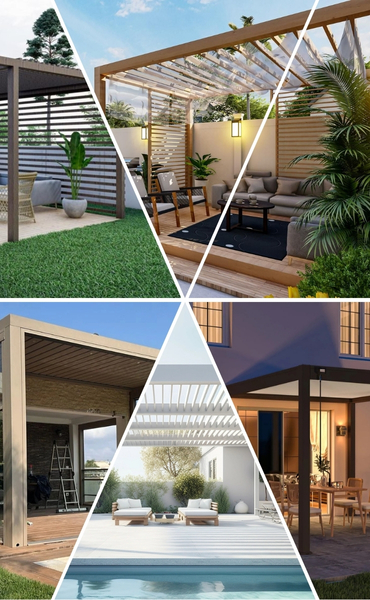 Pergola Bioclimatique Orientable Sans Vitrage