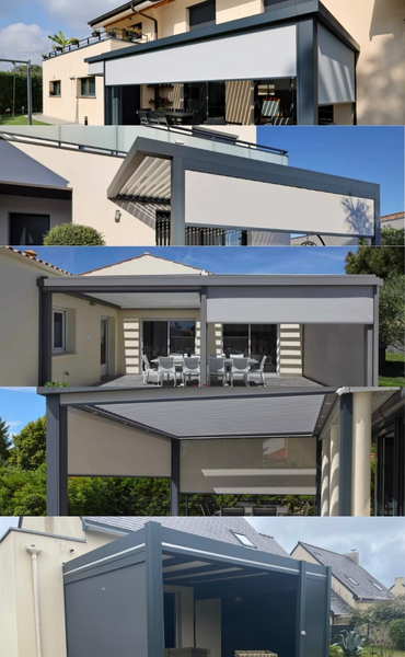 Pergola Bioclimatique Orientable Avec Stores